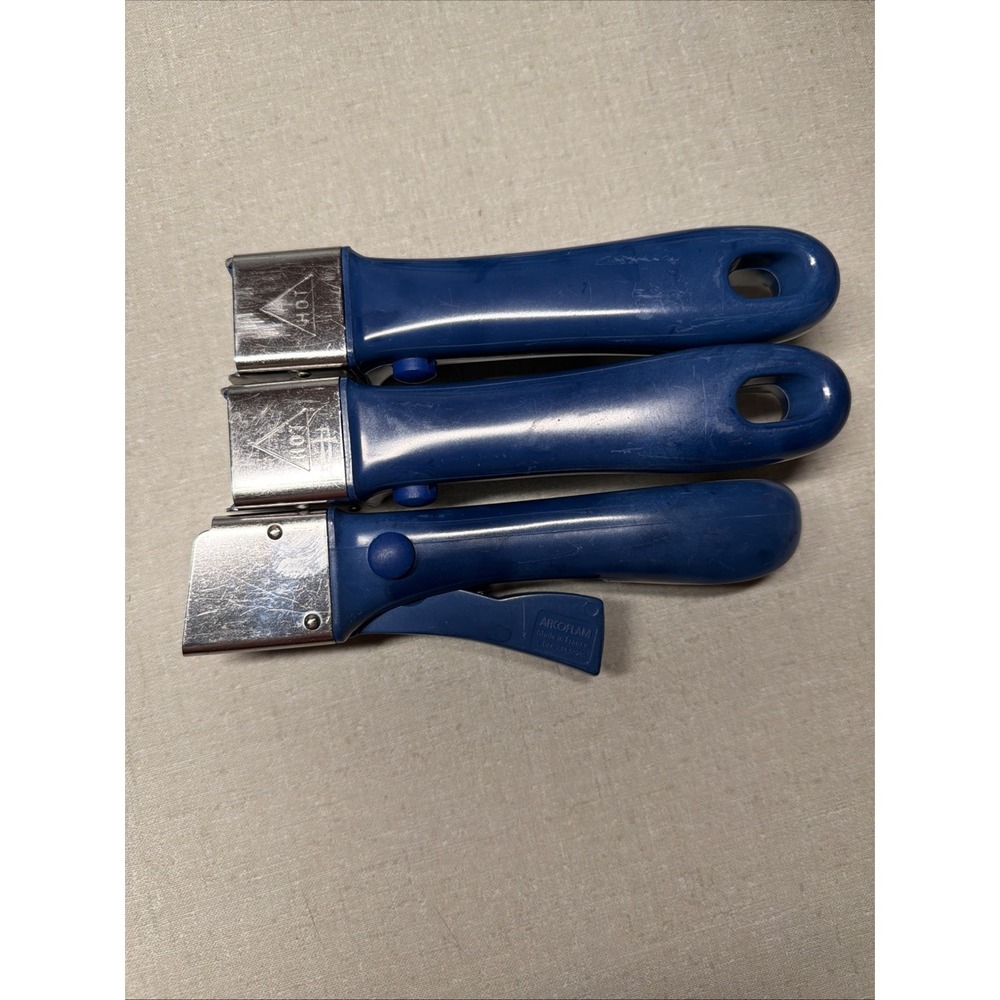 Set of 3 Arcoflam Princess House Nouveau Cookware Detachable Blue  Handles Only